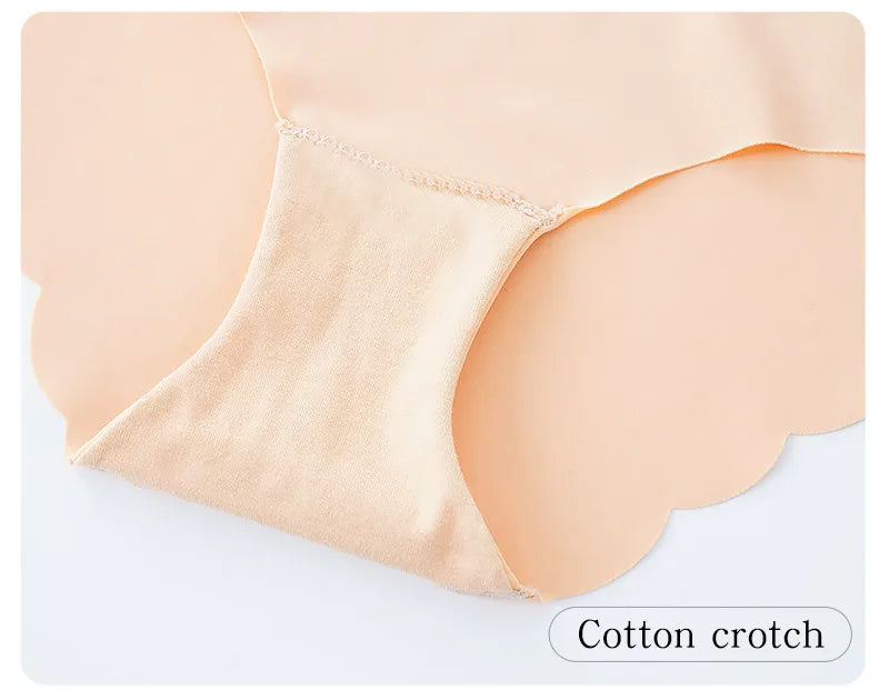 Women Seamless Panties Ultra-thin Underwear Comfort Intimates Sexy Lingerie Plus Size Low-Rise Female Underpants Briefs